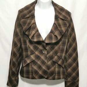 Plaid Blazer Size M EUC #127